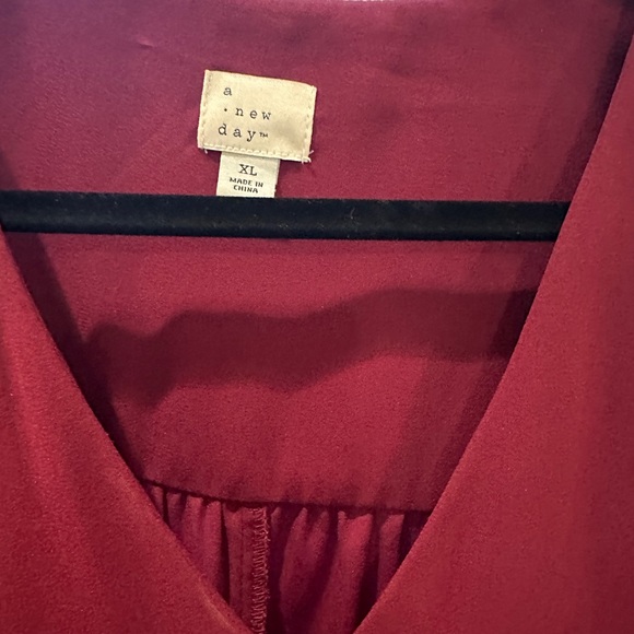 A New Day Maroon Shift Dress - Picture 3 of 3